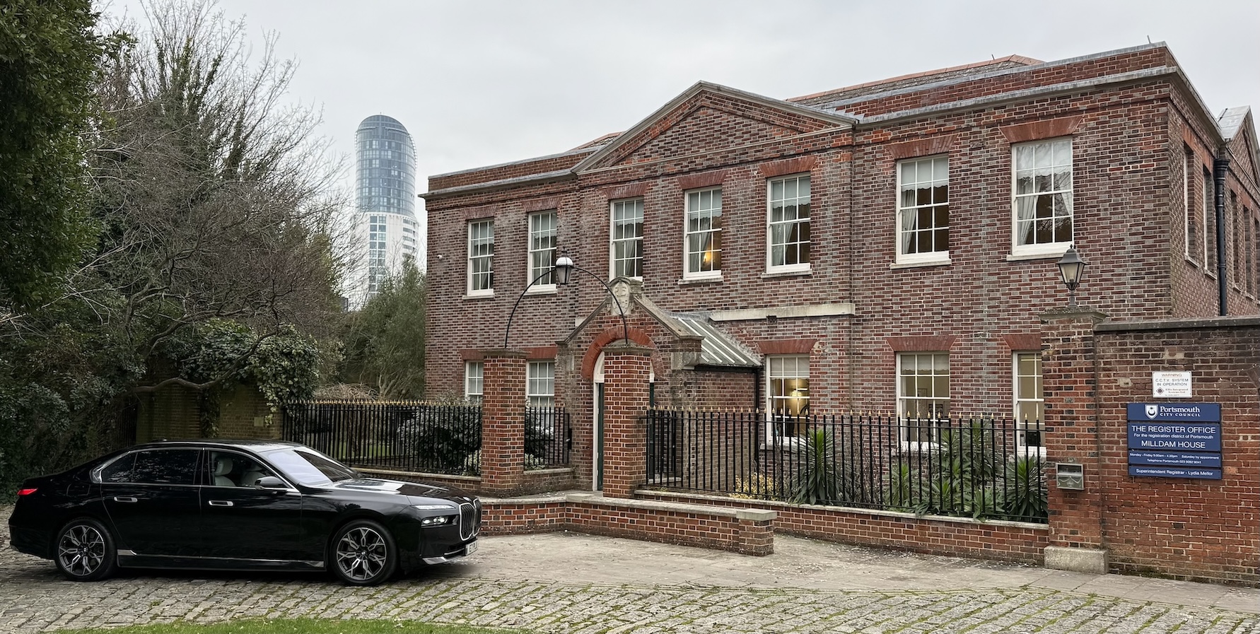 A Special Wedding Journey to Portsmouth Registry Office in Our BMW i7