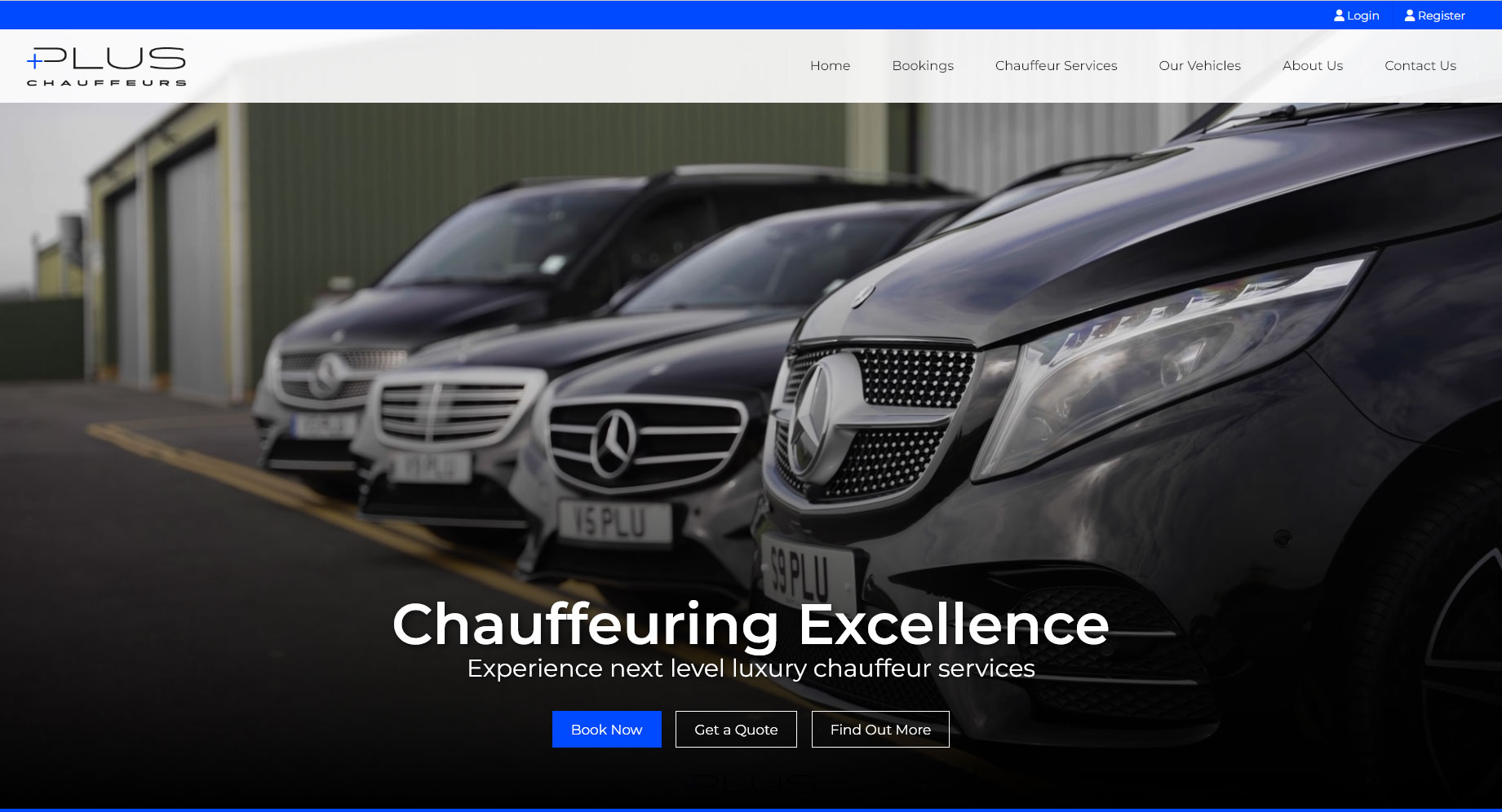 Plus Chaufeurs launches its brand new website and booking system